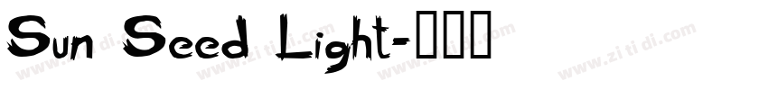 Sun Seed Light字体转换